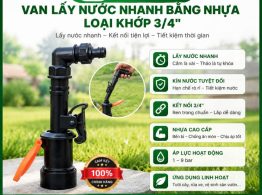 Van lấy nước nhanh bằng nhựa loại khớp 3/4'