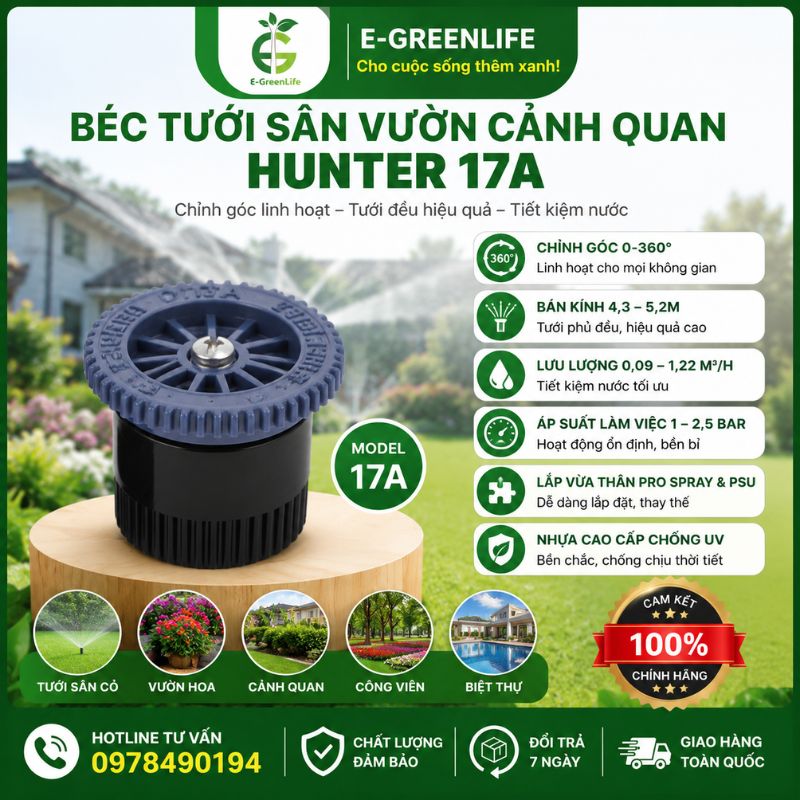bec-tuoi-san-vuon-canh-quan-hunter-17a-E-GreenLife Béc tưới sân vườn cảnh quan Hunter 17A