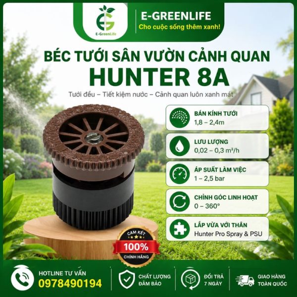 Béc tưới sân vườn cảnh quan Hunter 8A