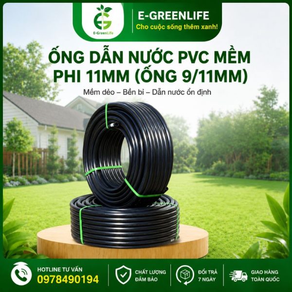 Địa chỉ mua Ống dẫn nước PVC mềm phi 11mm (ống 9/11mm)