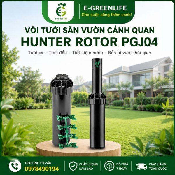 Địa chỉ mua Vòi tưới sân vườn cảnh quan Hunter Rotor PGJ04 uy tín