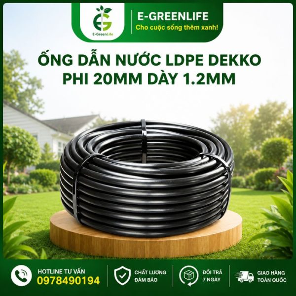 Mua ống dẫn nước LDPE Dekko phi 20mm dày 1.2mm