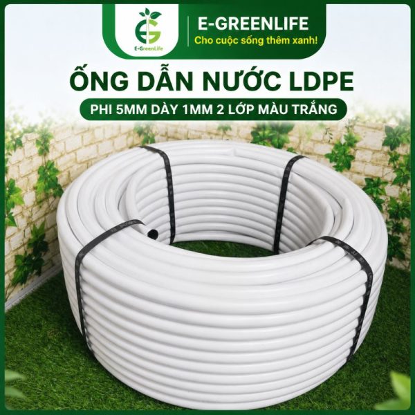 Mua Ống dẫn nước LDPE phi 20 mm dày 1.2mm loại 2 lớp màu trắng
