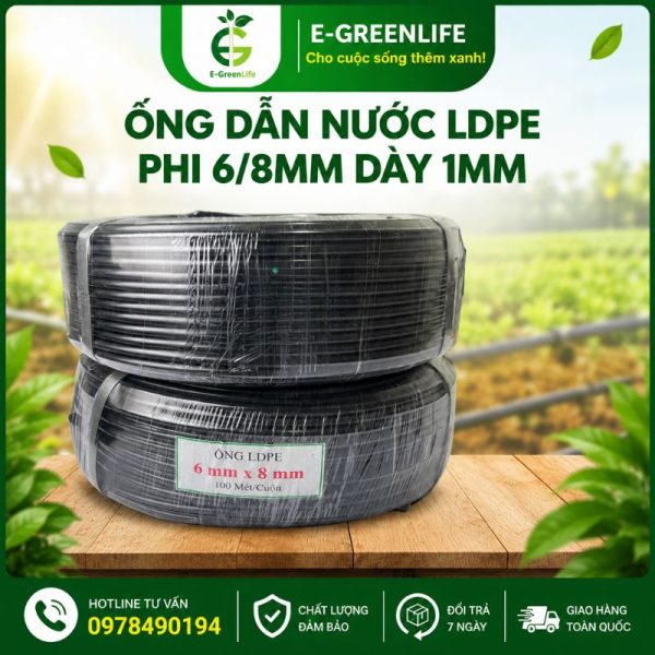 Mua Ống dẫn nước LDPE phi 6/8mm dày 1mm