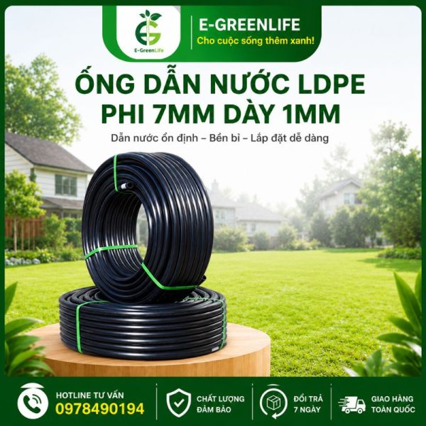 Mua Ống dẫn nước LDPE phi 7mm dày 1mm ở đâu uy tín