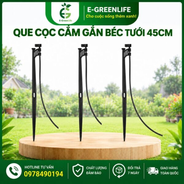 E-GreenLife bán Que cọc cắm gắn béc tưới 45cm
