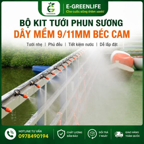Địa chỉ mua Bộ kit tưới phun sương dây mềm 9/11mm béc cam