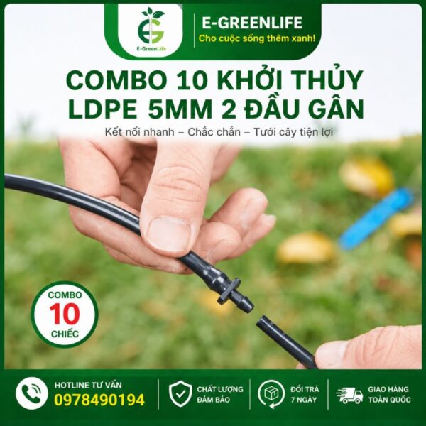 Địa chỉ mua Combo 10 Khởi thủy LDPE 5mm 2 đầu gân