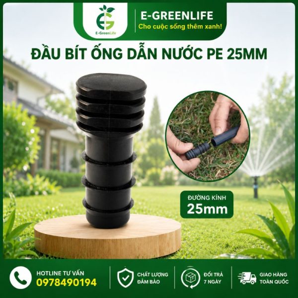 Địa chỉ mua Đầu bít ống dẫn nước PE 25mm