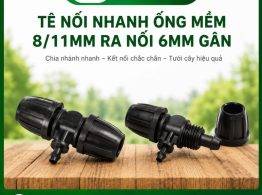 Địa chỉ mua Tê nối nhanh ống mềm 8/11mm ra nối 6mm gân