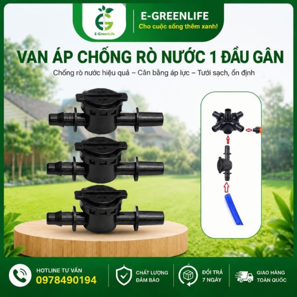 Địa chỉ mua van áp chống rò nước 1 đầu gân