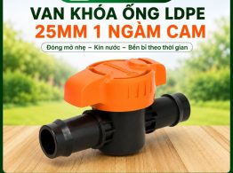 Địa chỉ mua van khóa ống LDPE 25mm 1 ngàm cam