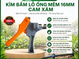 Kìm bấm lỗ ống mềm 16mm cam xám