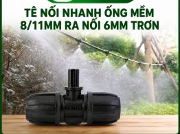 Mua Tê nối nhanh ống mềm 8/11mm ra nối 6mm trơn chất lượng