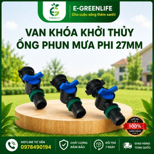 Mua van khóa khởi thủy ống phun mưa phi 27mm ở đâu