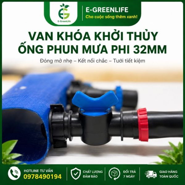 Mua van khóa khởi thủy ống phun mưa phi 32mm