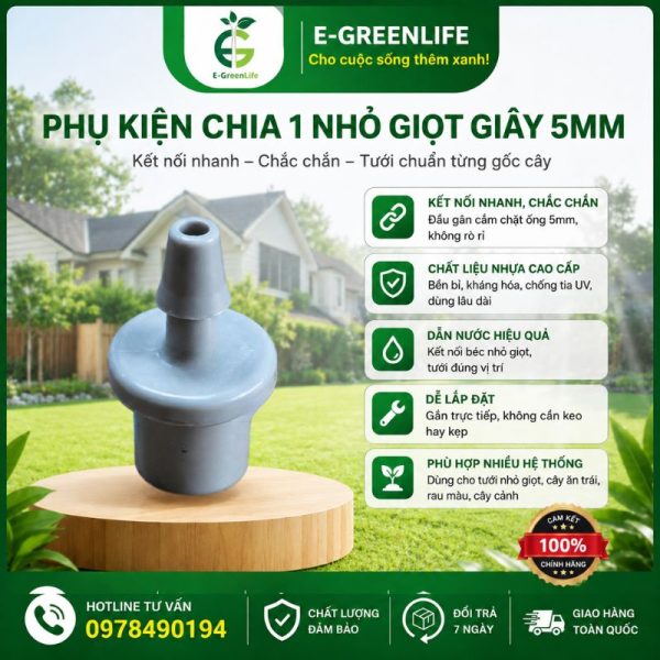 Phụ kiện chia 1 nhỏ giọt giây 5mm