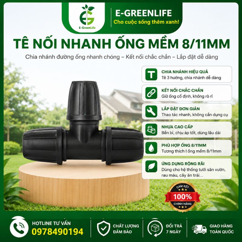 te-noi-nhanh-ong-mem-8-11mm Tê nối nhanh ống mềm 8/11mm