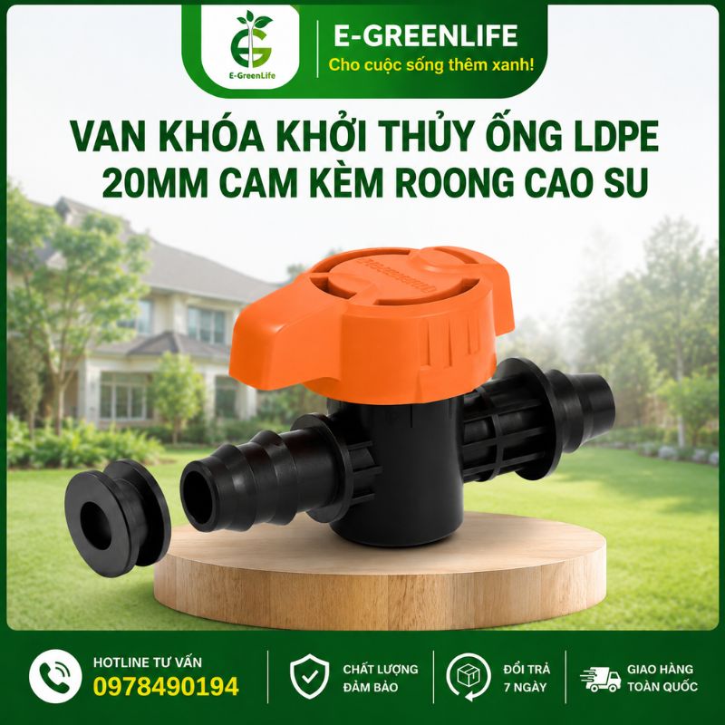van-khoa-khoi-thuy-ong-ldpe-20mm-cam-kem-roong-cao-su Van khóa khởi thủy ống LDPE 20mm cam kèm roong cao su