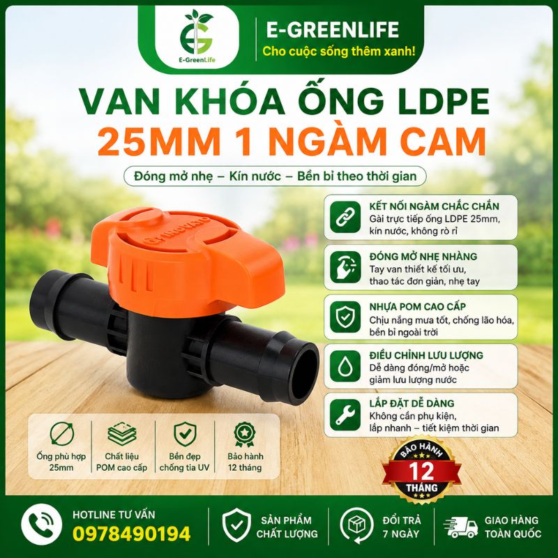 van-khoa-ong-ldpe-25mm-1-ngam-cam Van khóa ống LDPE 25mm 1 ngàm cam