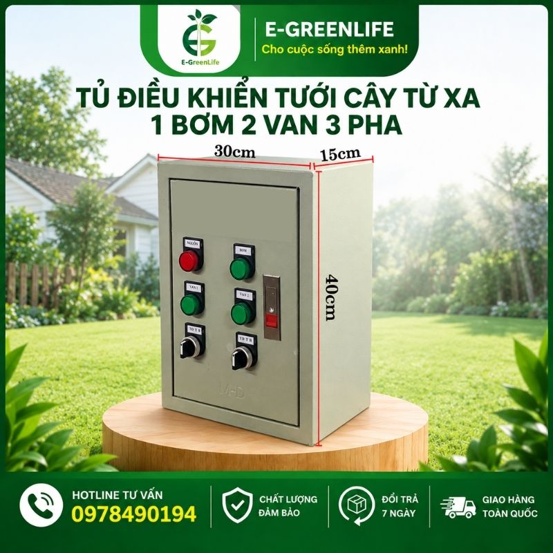 E-GreenLife-ban-tu-dieu-khien-tuoi-cay-tu-xa-1-bom-2-van-3-pha E-GreenLife bán tủ điều khiển tưới cây từ xa 1 bơm 2 van 3 pha