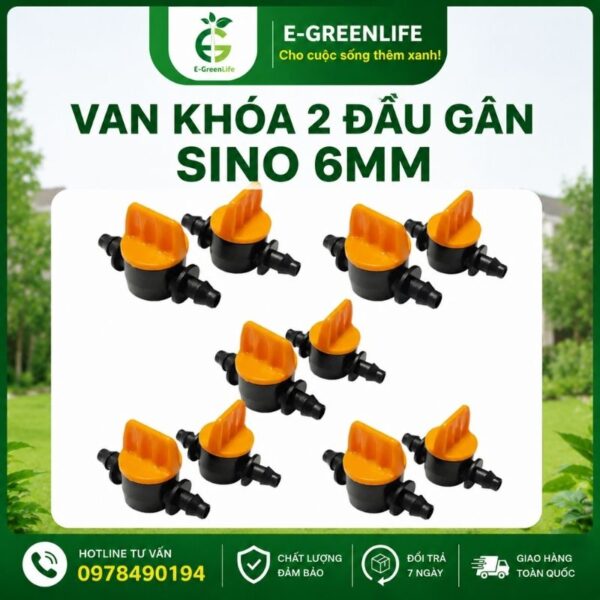 E-GreenLife bán Van khóa 2 đầu gân sino 6mm