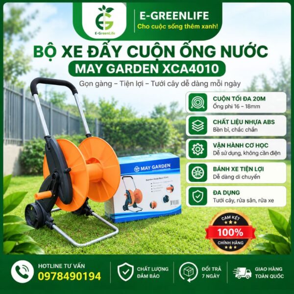 Bộ xe đẩy cuộn ống nước May Garden XCA4010