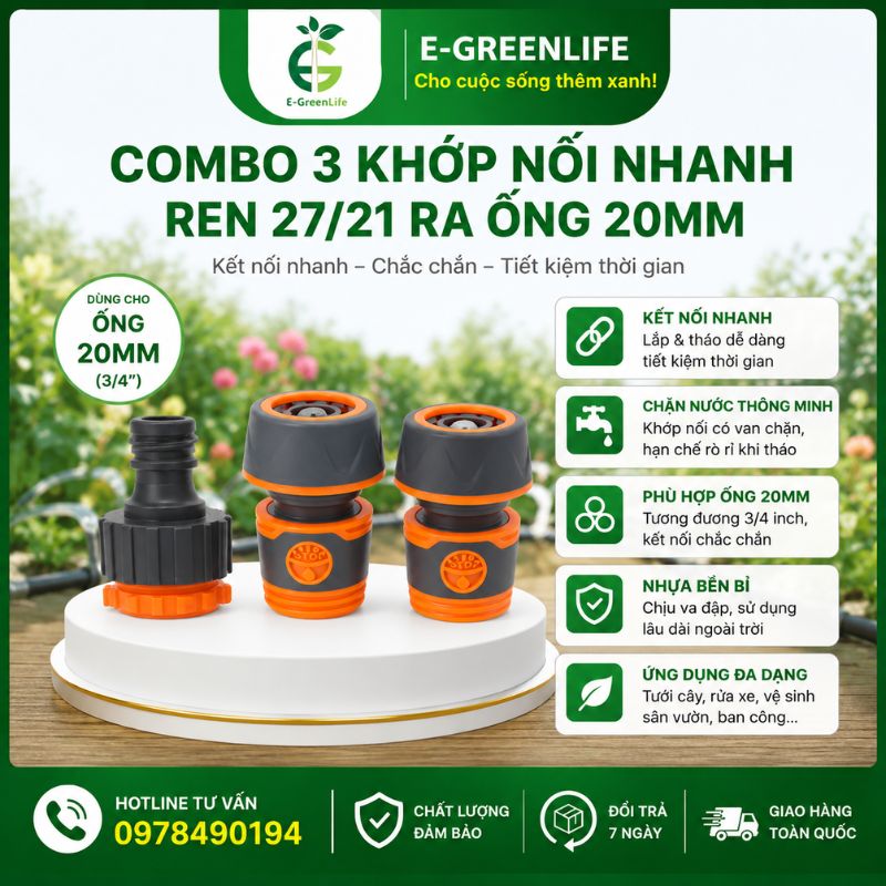 combo-3-khop-noi-nhanh-ren-27-21-ra-ong-20mm Combo 3 khớp nối nhanh ren 27/21 ra ống 20mm