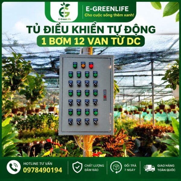 Địa chỉ bán tủ điều khiển tự động 1 bơm 12 van từ DC