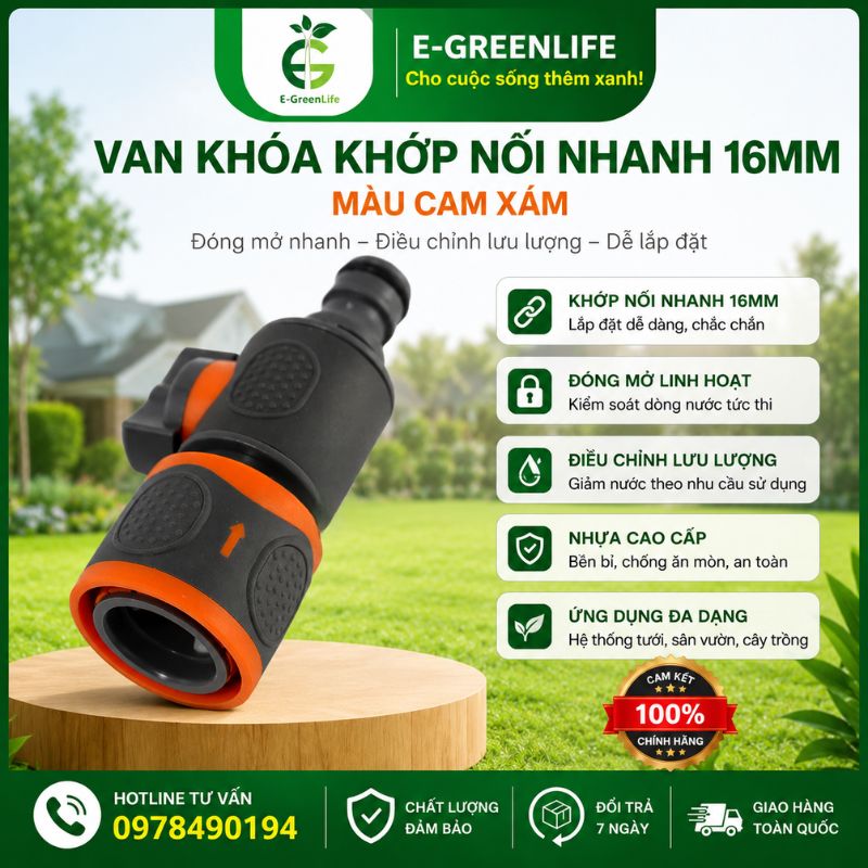 van-khoa-khop-noi-nhanh-16mm-cam-xam Van khóa khớp nối nhanh 16mm màu cam xám