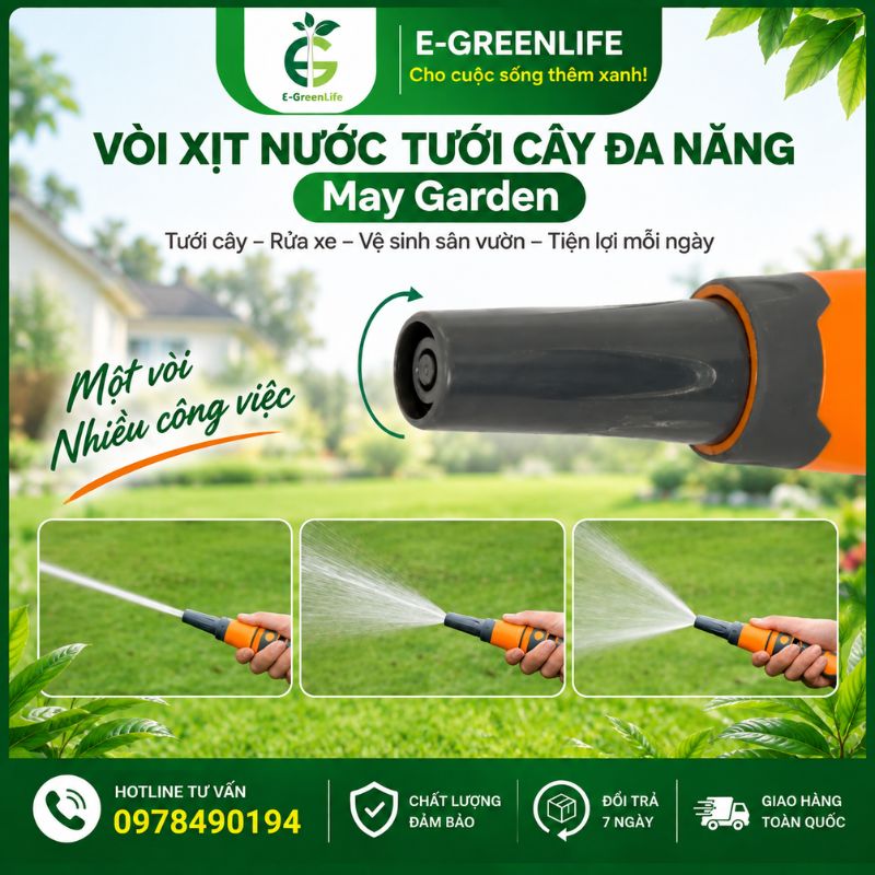 voi-xit-nuoc-tuoi-cay-da-nang-may-garden-e-greenlife Vòi xịt nước tưới cây đa năng May Garden tại E-GreenLife