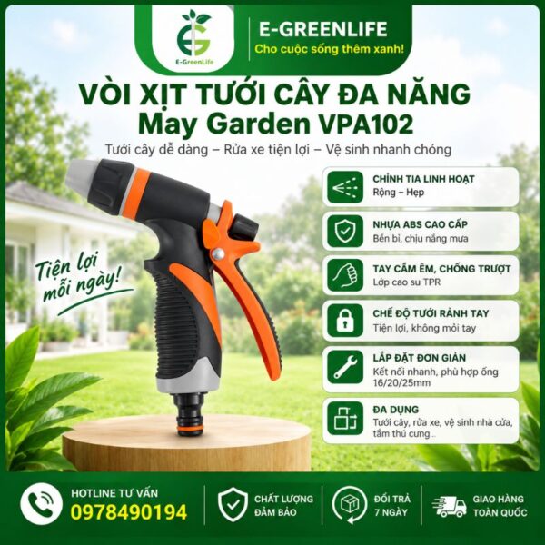 Vòi xịt tưới cây đa năng May Garden VPA102