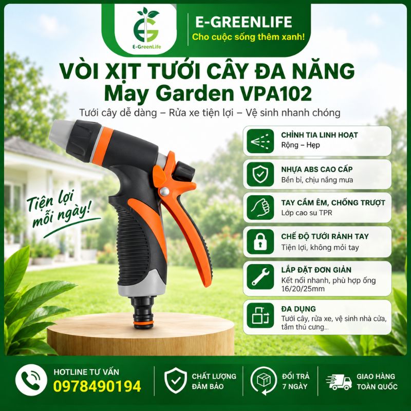 voi-xit-tuoi-cay-da-nang-may-garden-vpa102 Vòi xịt tưới cây đa năng May Garden VPA102